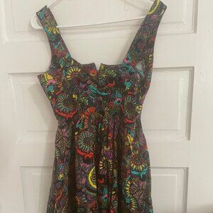 Nooworks Brazillian Floral Sweetheart Dress L